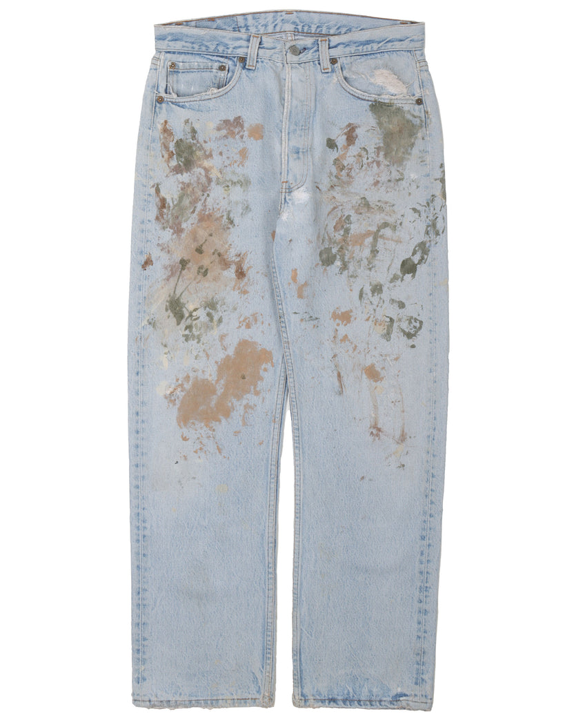 Levi's Paint Splattered Jeans