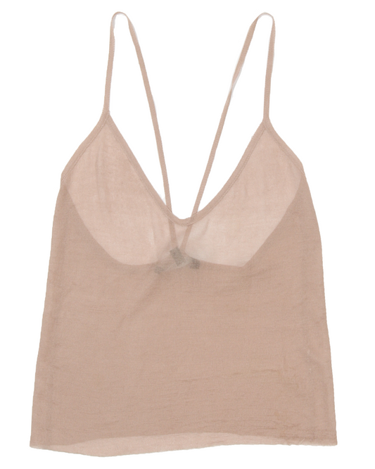 Tom Ford Era Mesh Spaghetti Strap Tank Top