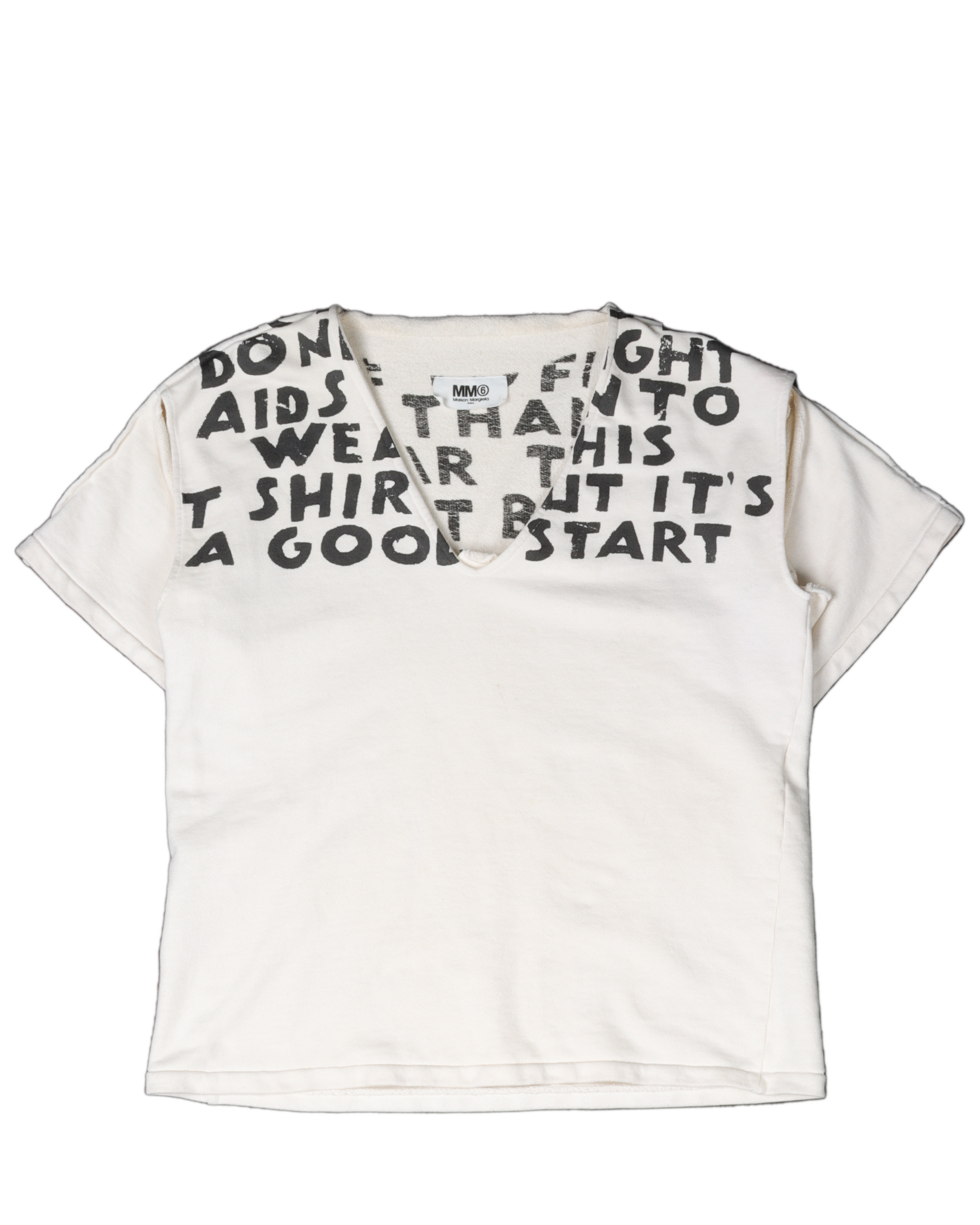 Maison Margiela MM6 Anti-Aids Terry T-Shirt – Justin Reed Maison Margiela MM6 Anti-Aids Terry T-Shirt – Justin Reed