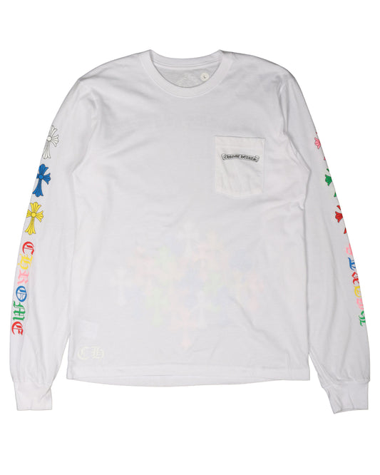 Multi-Color Cross Long Sleeve T-Shirt