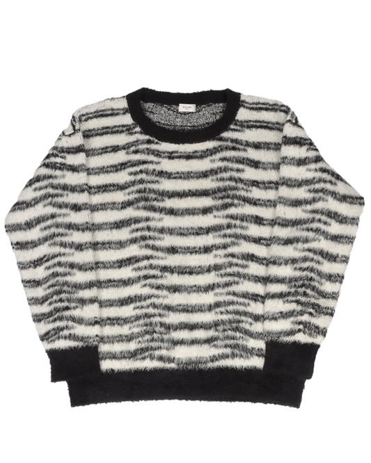 Zebra Knit Sweater