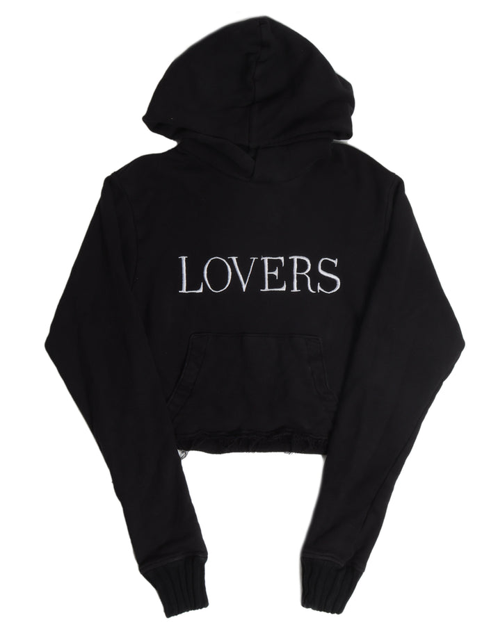 "LOVERS" Cropped Hoodie