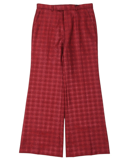 Checkered Flared Pants