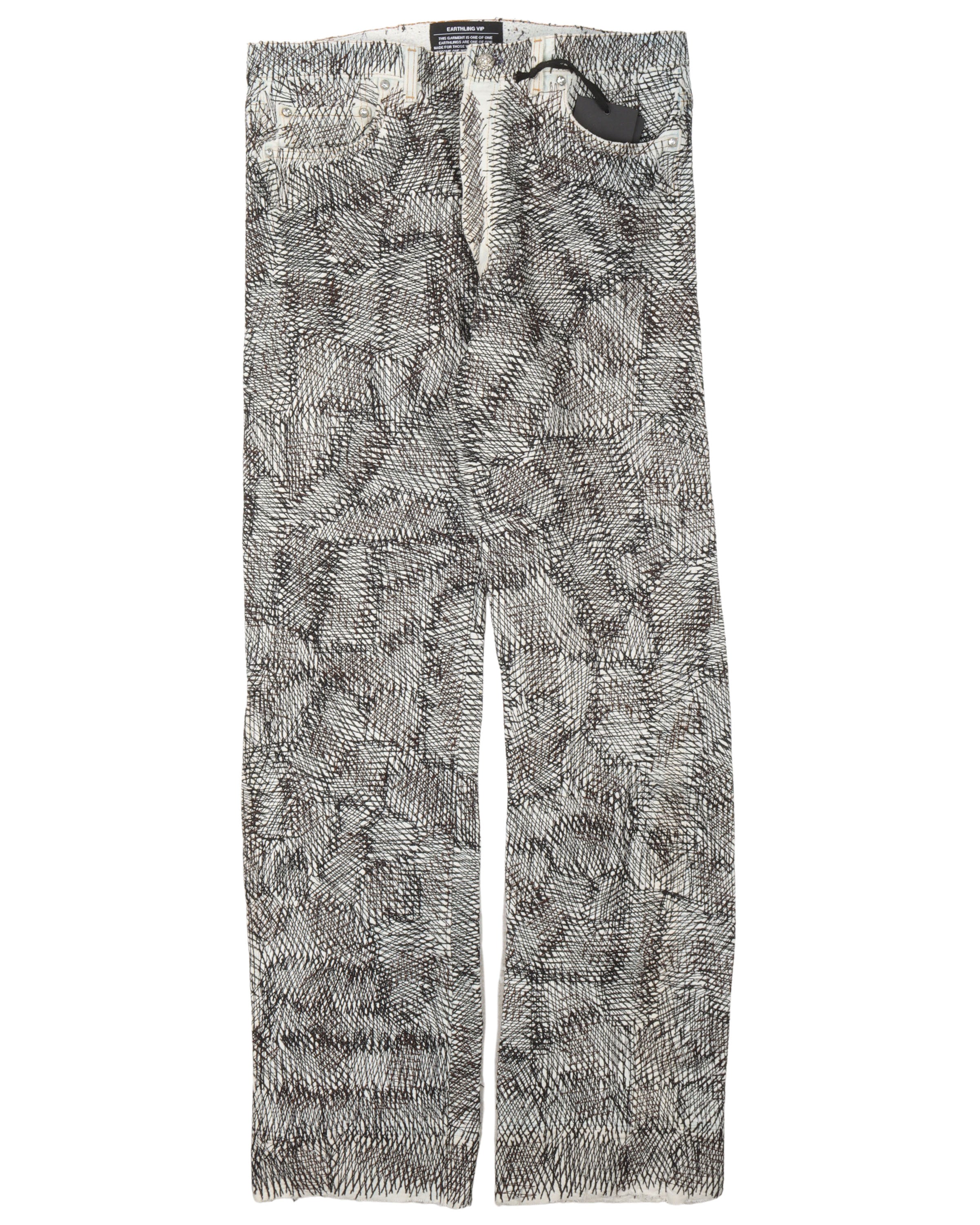 Earthling VIP Circus Stitch Black and White Jeans – Justin Reed