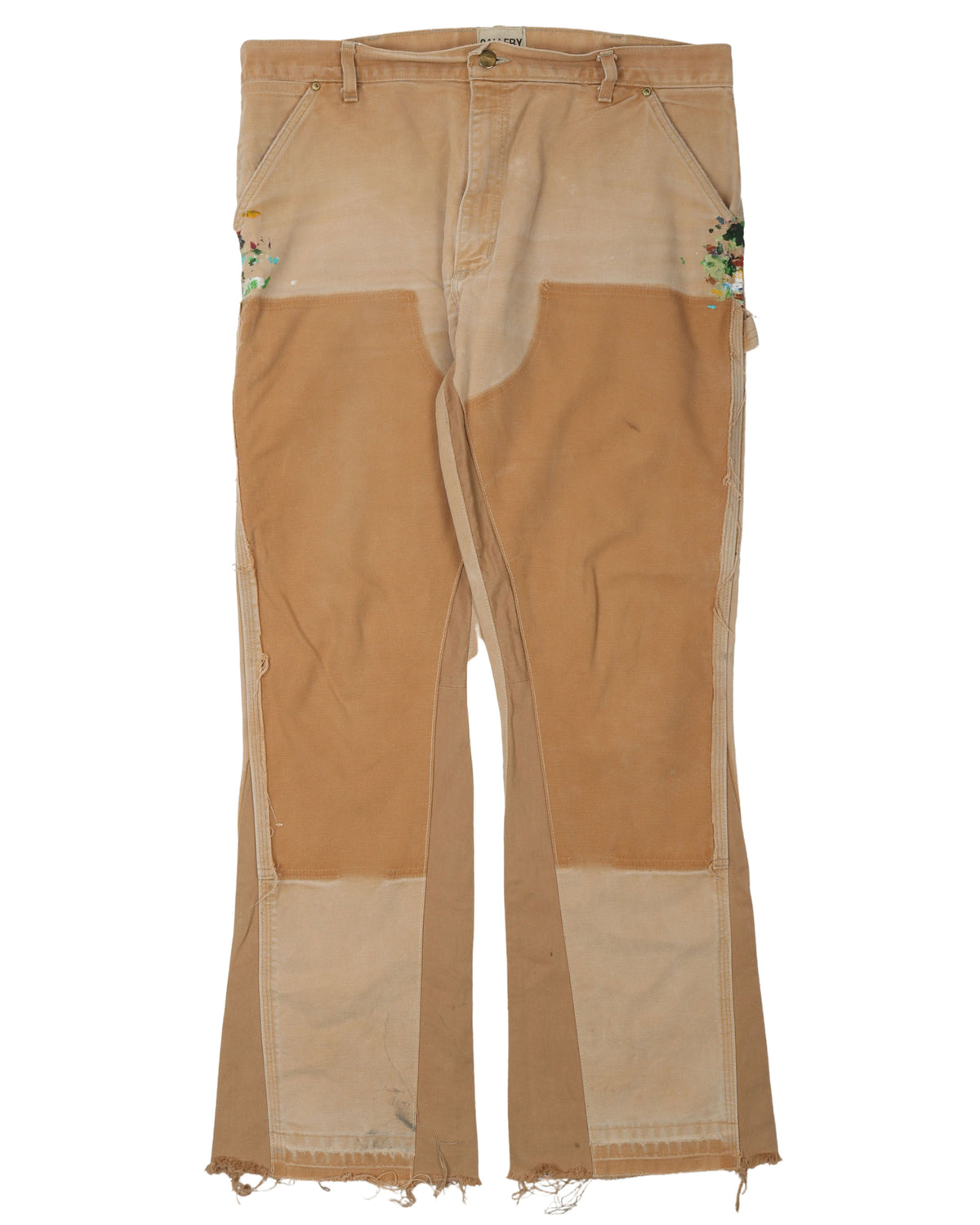 Tan Flare Carpenter Pants