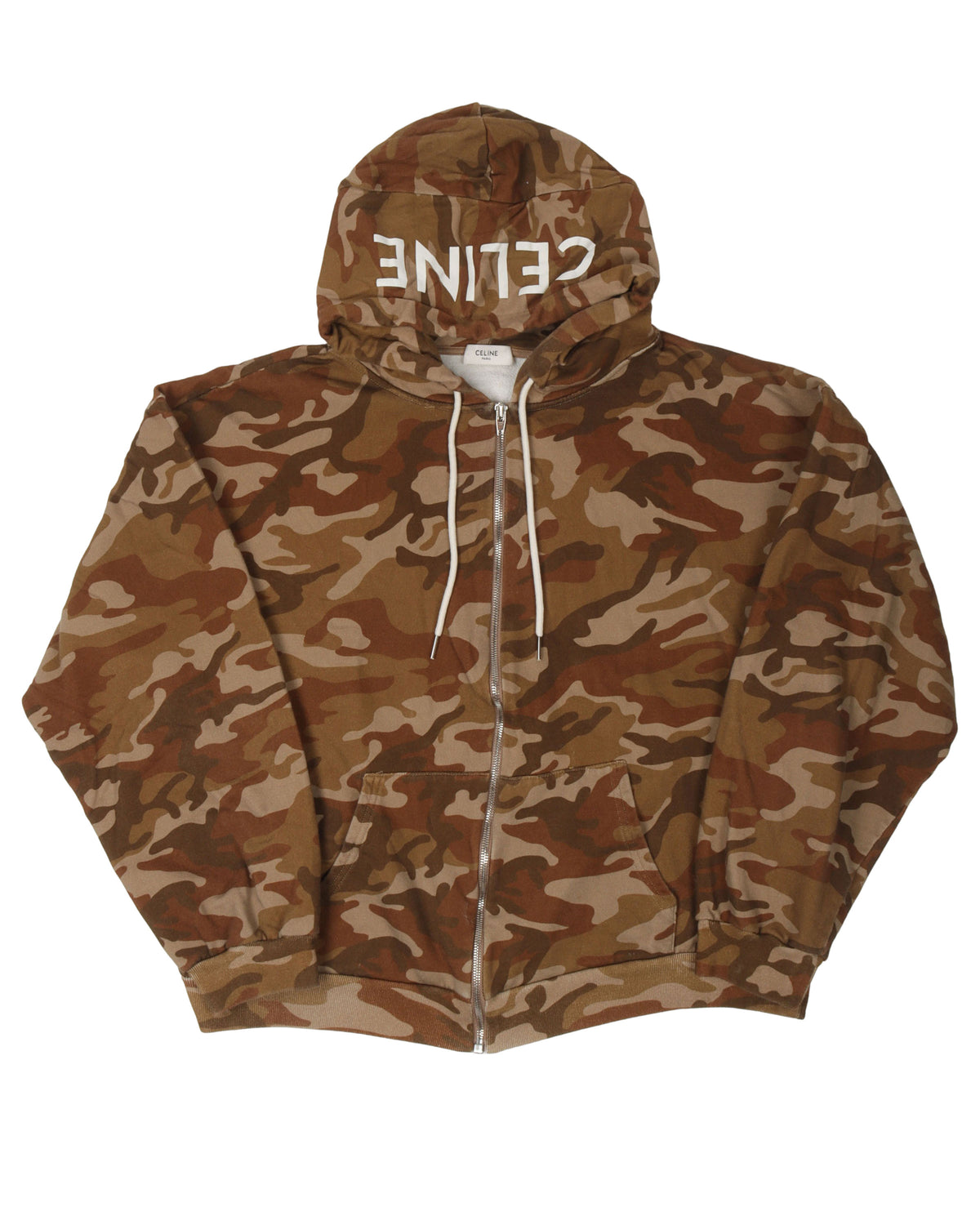 Camo Zip Up Sweatshirt