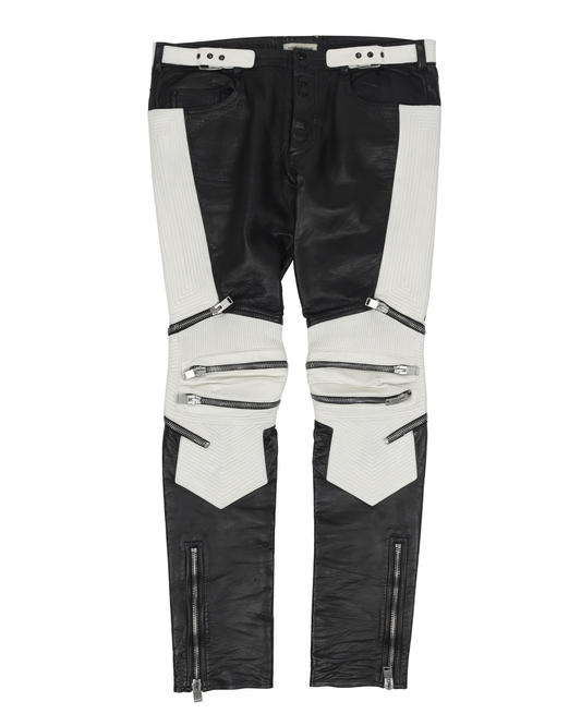 Black/White Leather Moto Pant (2013)