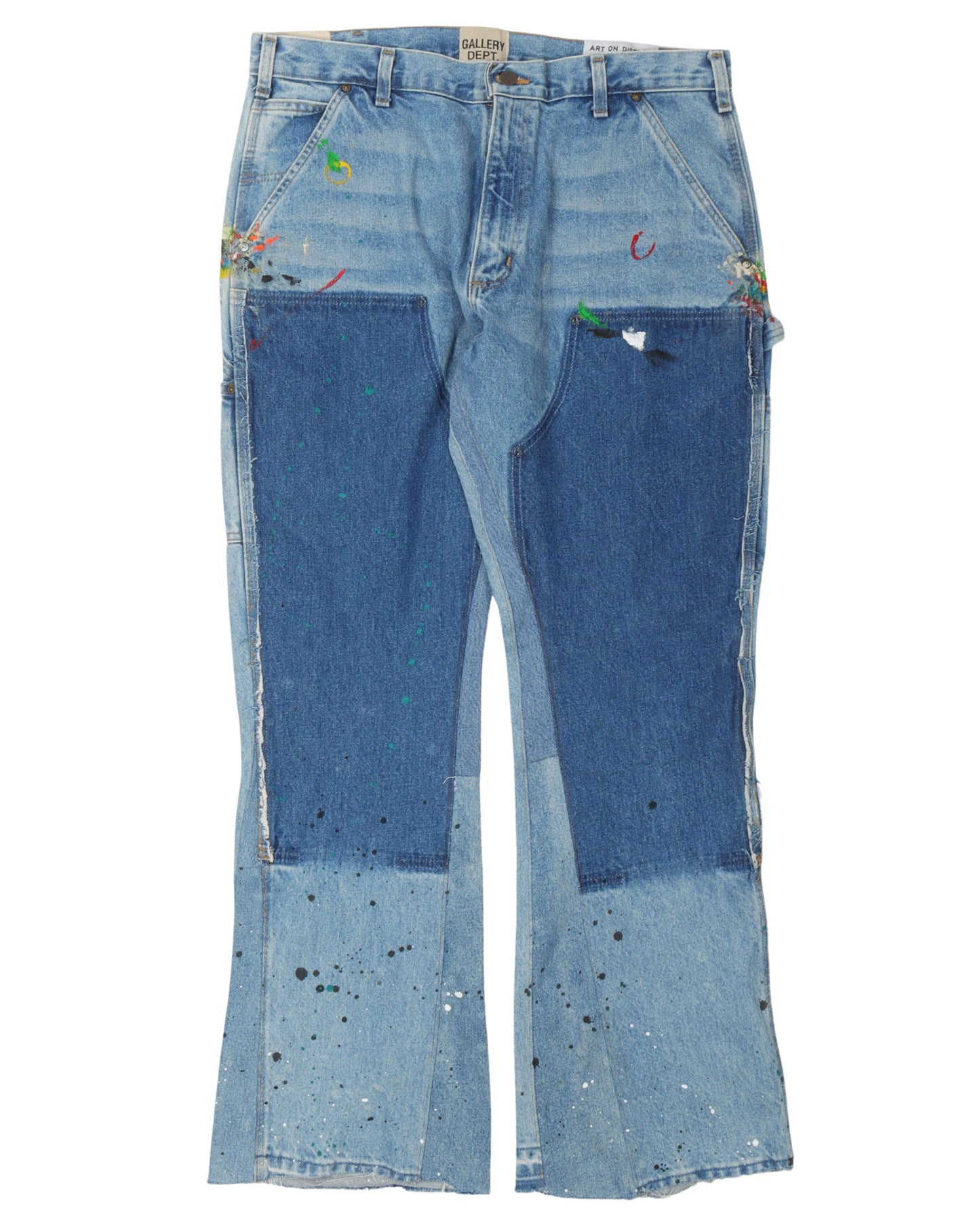 Light Wash Flare Carpenter Pants
