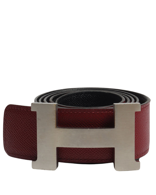Silver H Belt
