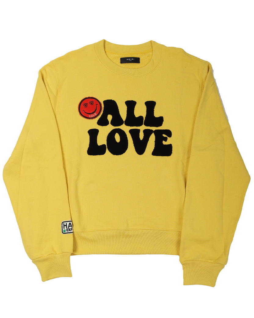A Love Moment 'All Love' Cotton Sweatshirt