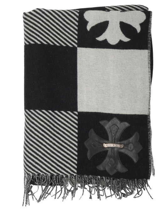Leather Cross Cashmere Blanket