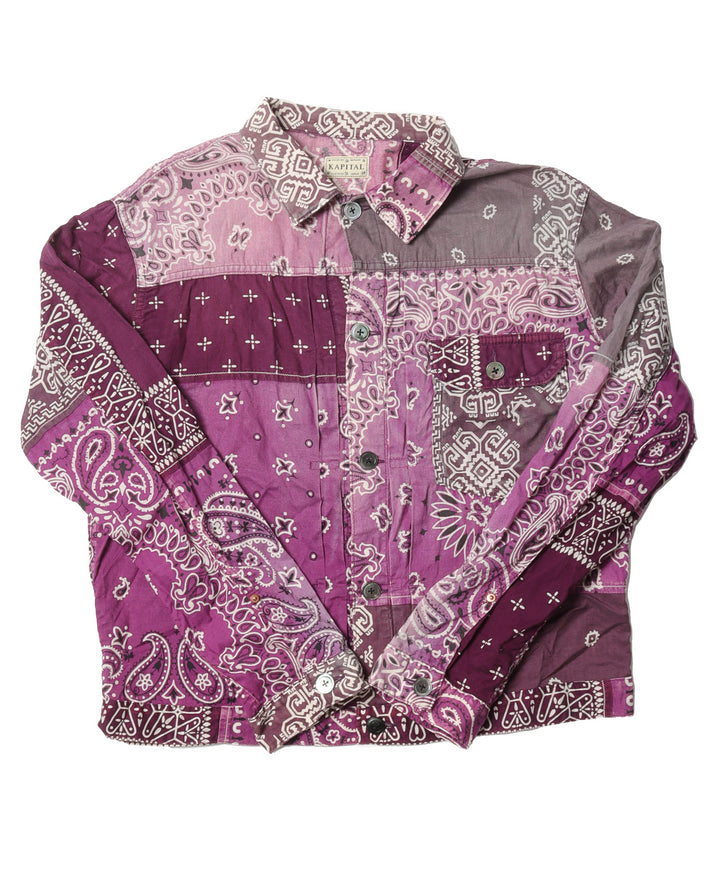 Purple Paisley Button Shirt