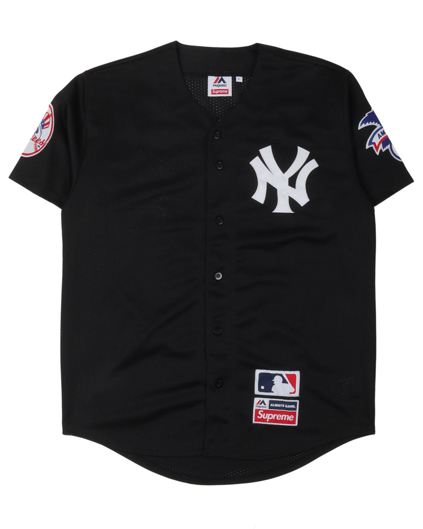 Supreme Yankees Baseball Jersey Black