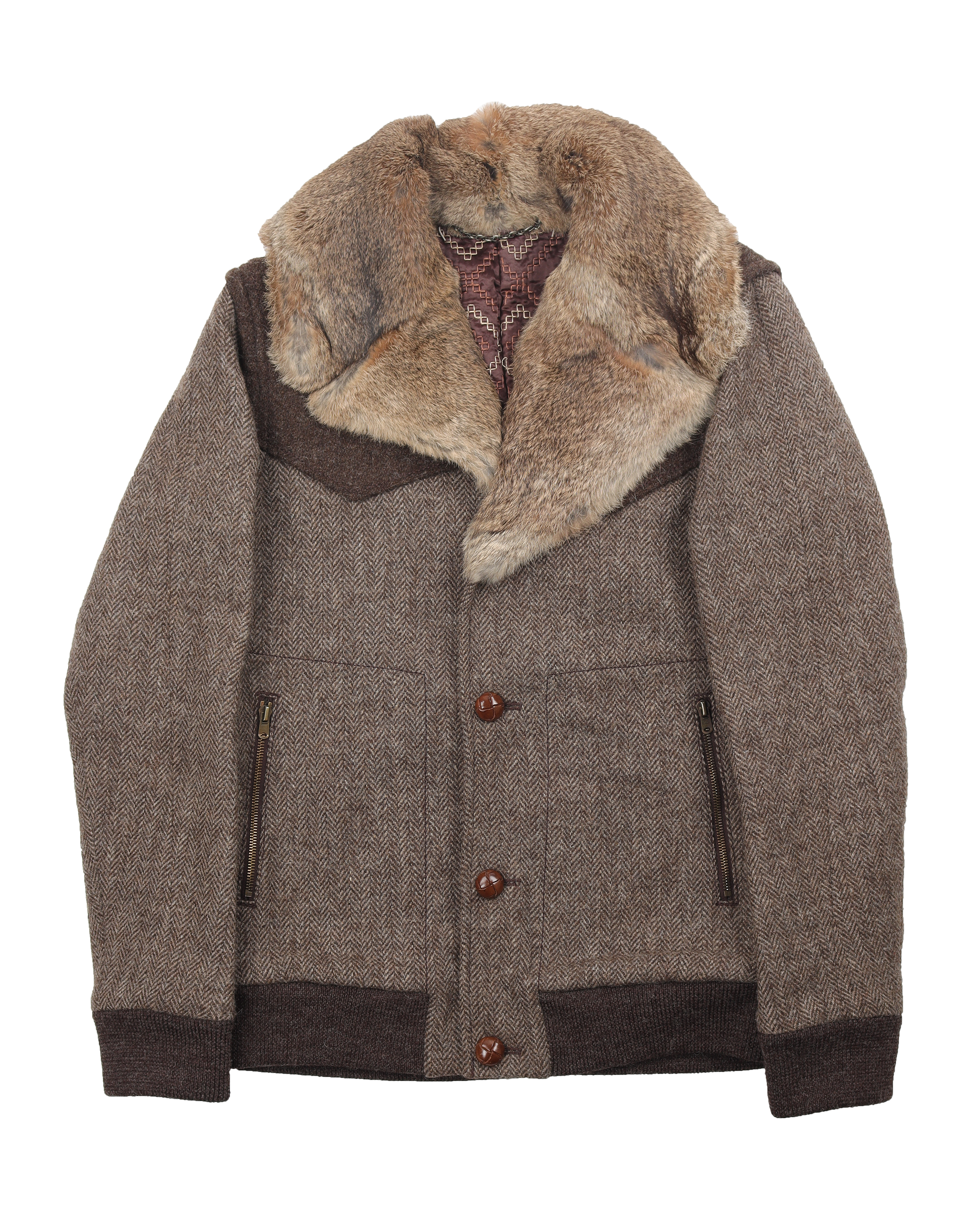 Fur Collar Wool Jacket 2002 "Nowhere Man Collection"