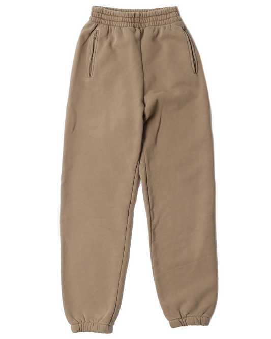 Tan Zip Pocket Sweat Pants