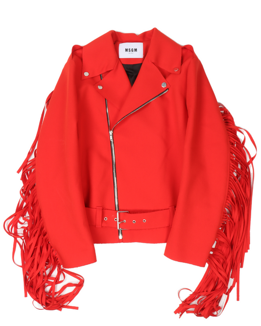 Fleece Fringe Jacket