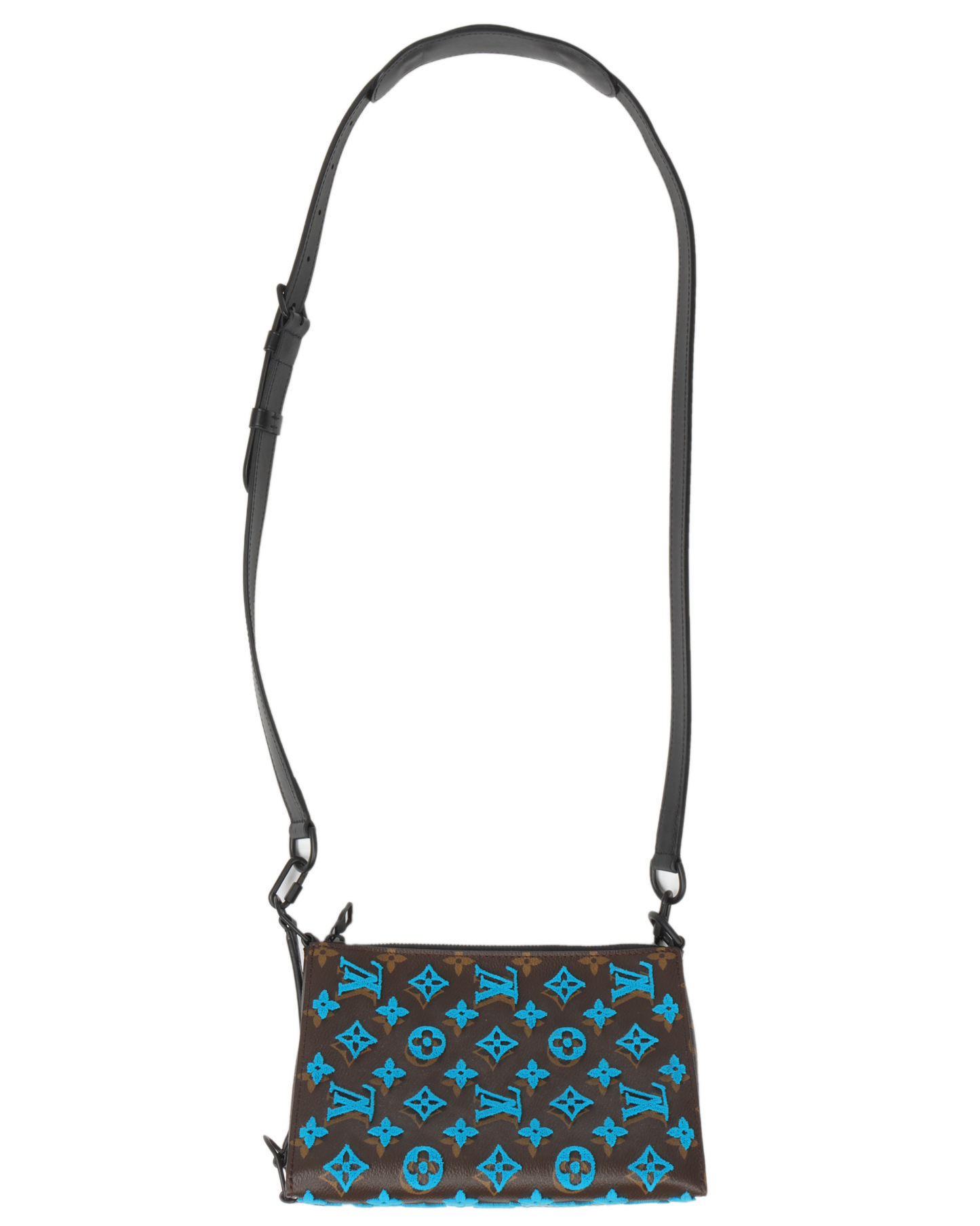 Monogram Tuffetage Triangle Messenger