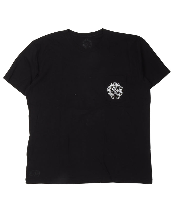 CHROME HEARTS - CHROME HEART LEATHER PATCH T-SHIRT  HBX - Globally Curated  Fashion and Lifestyle by Hypebeast