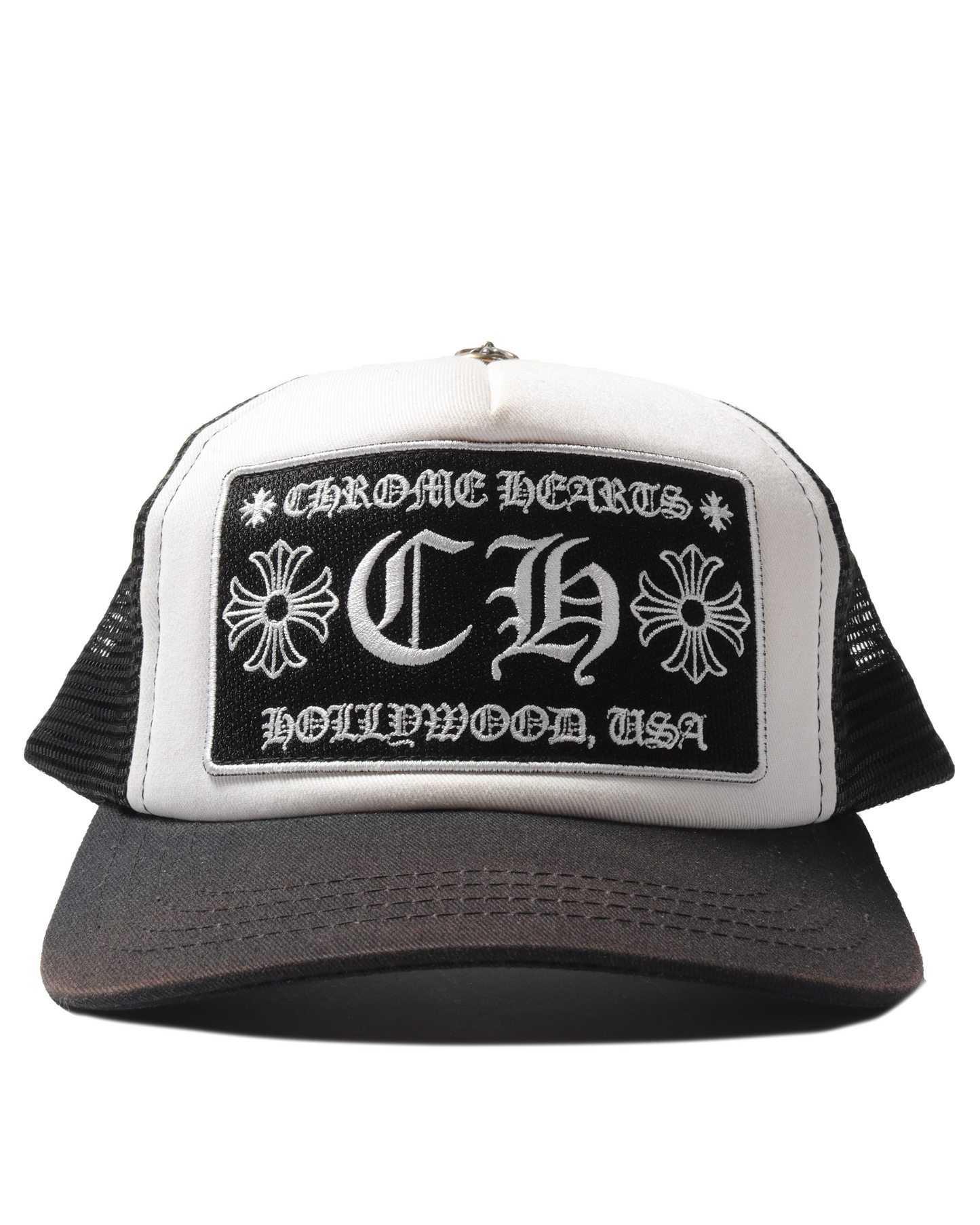 White and Black Trucker Hat