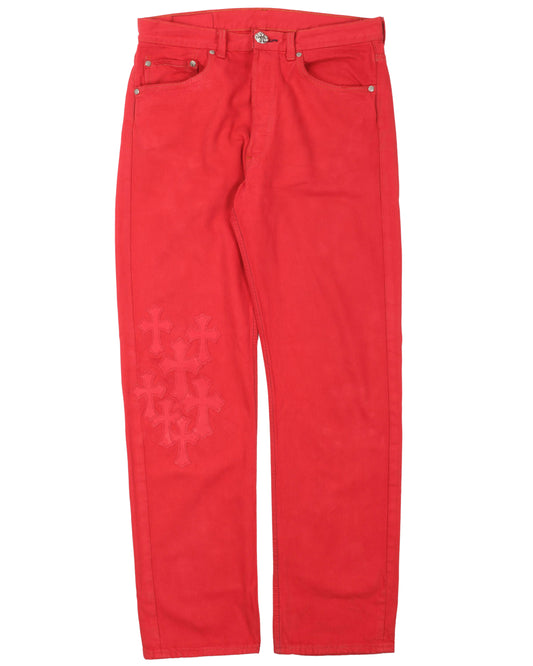 Levi's Leather Cross Dyed Jeans