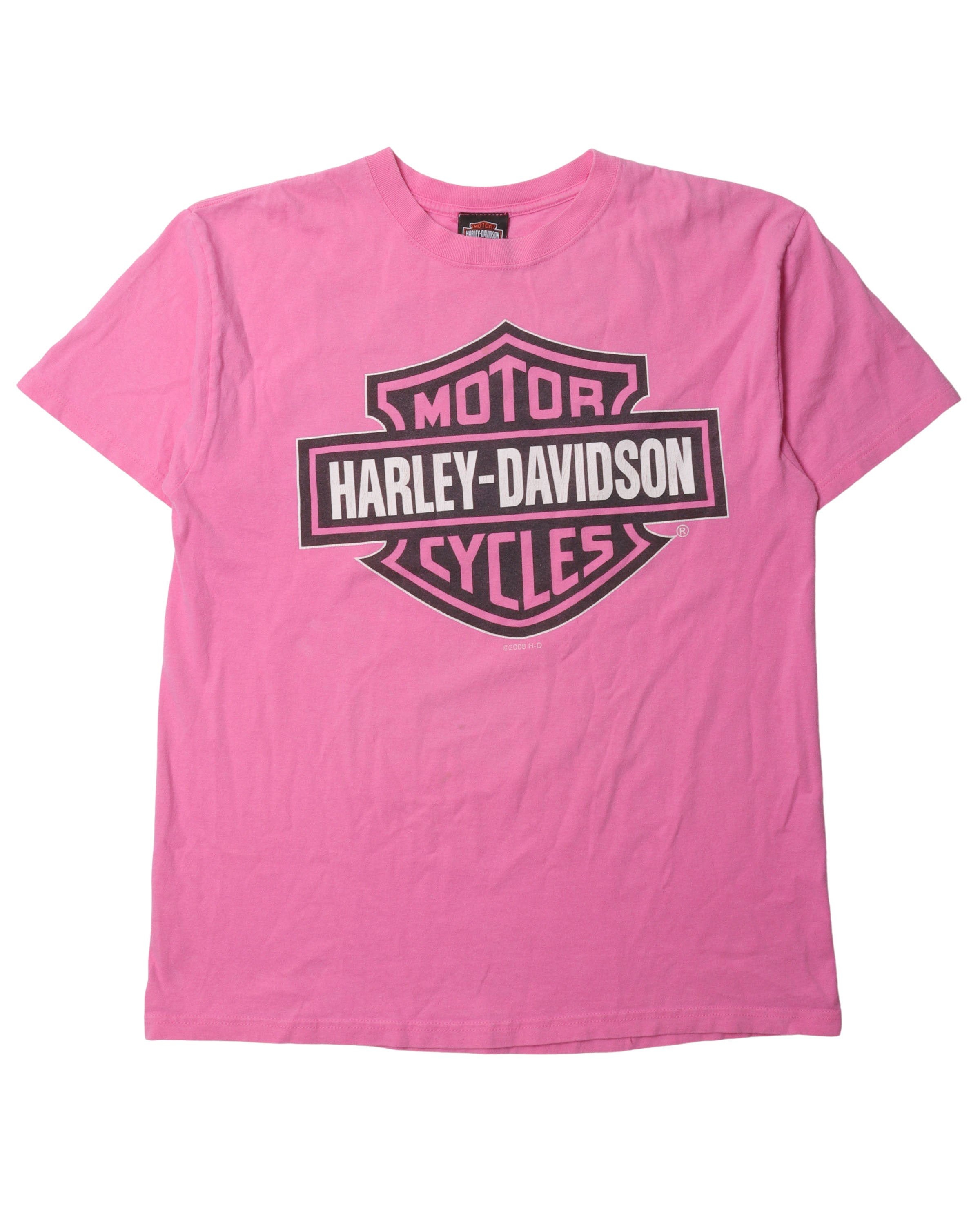Vintage Harley Davidson Pink T Shirt 