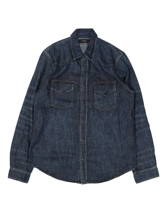 Western Lurex Snap Button Shirt