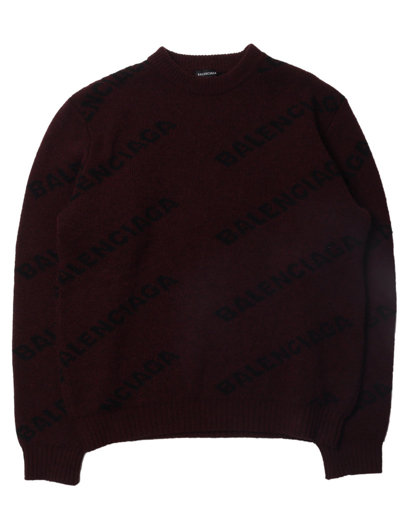 Allover Logo Sweater