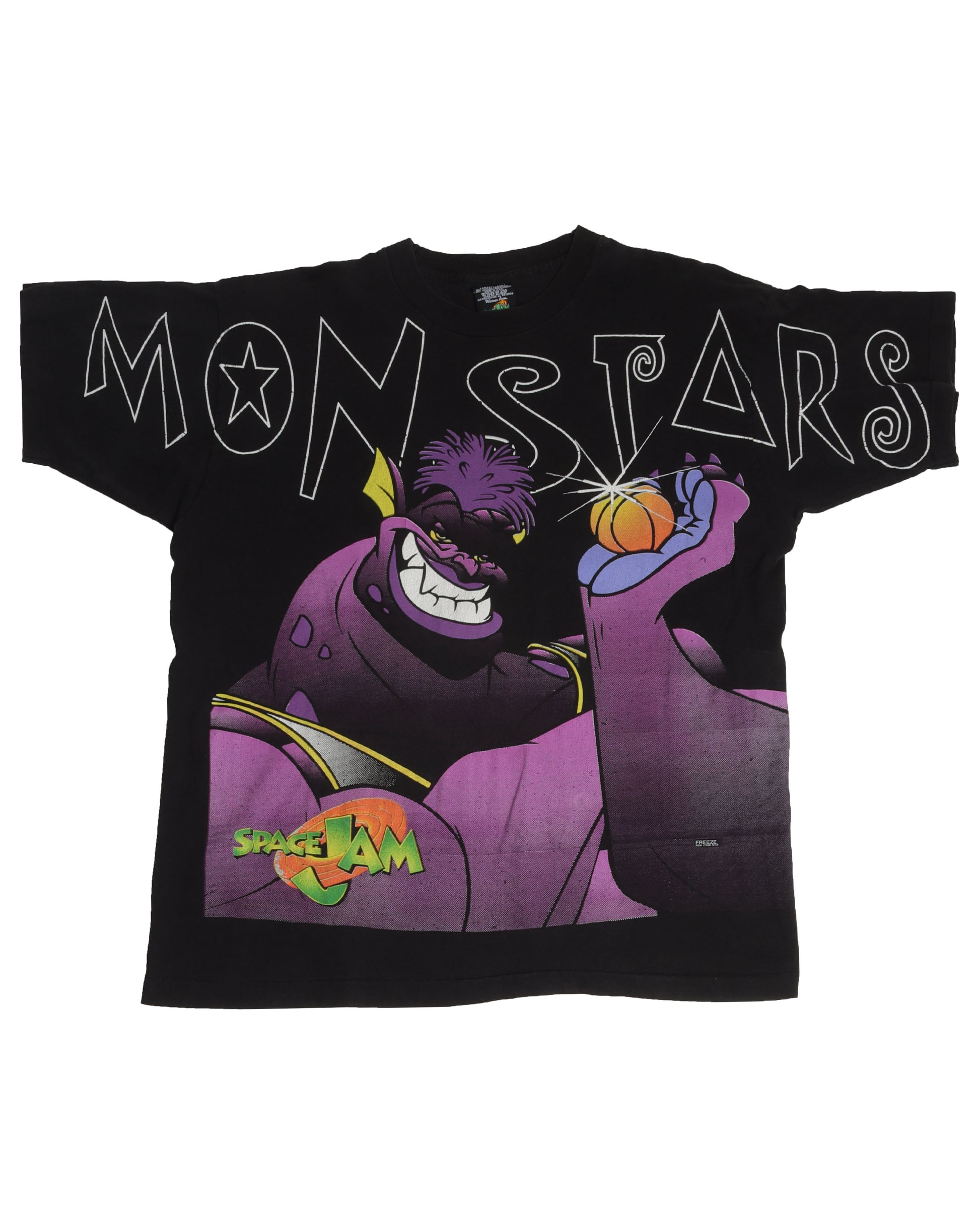 monsters space jam Vintage Space Jam Monster Big Print T-Shirt – Justin Reed
