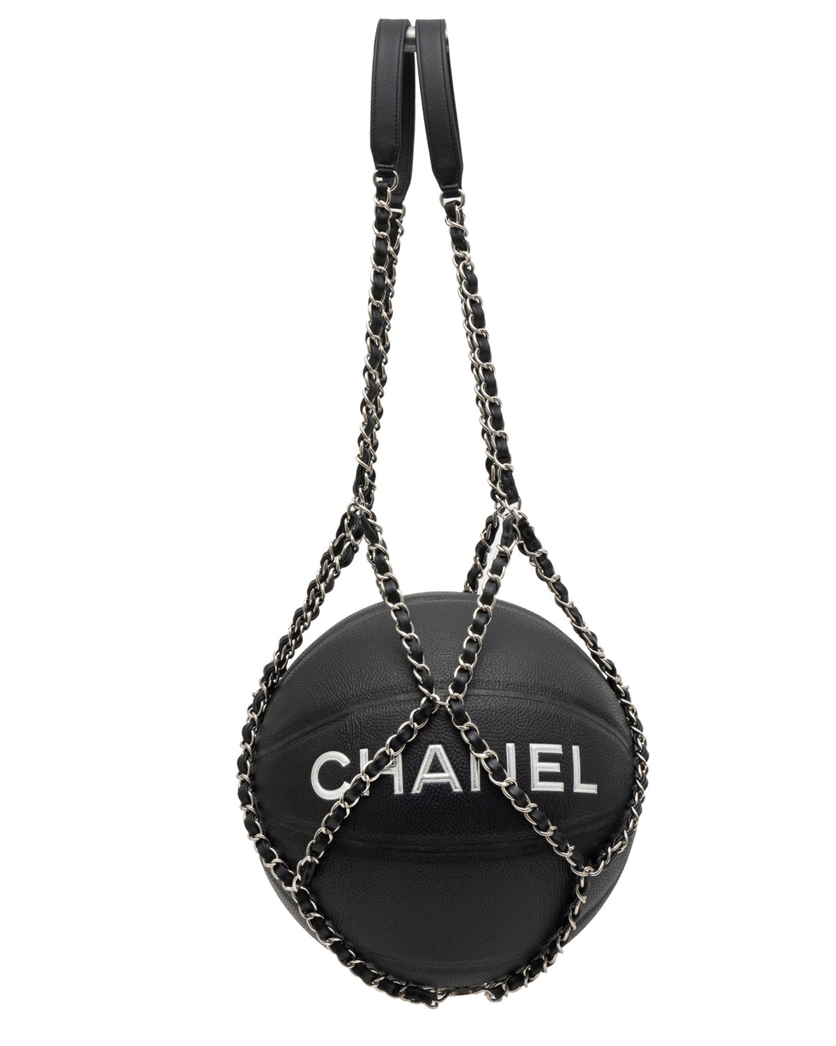 Leather "CC" Basketball & Carrying Handle