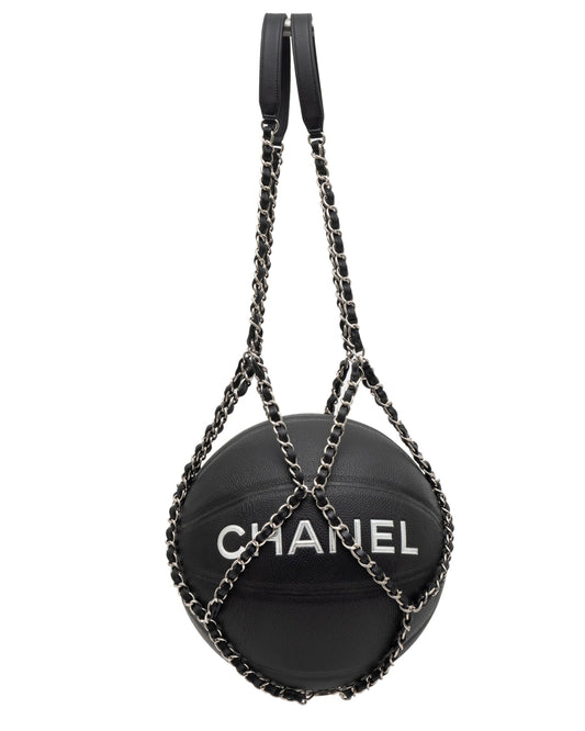 Leather "CC" Basketball & Carrying Handle