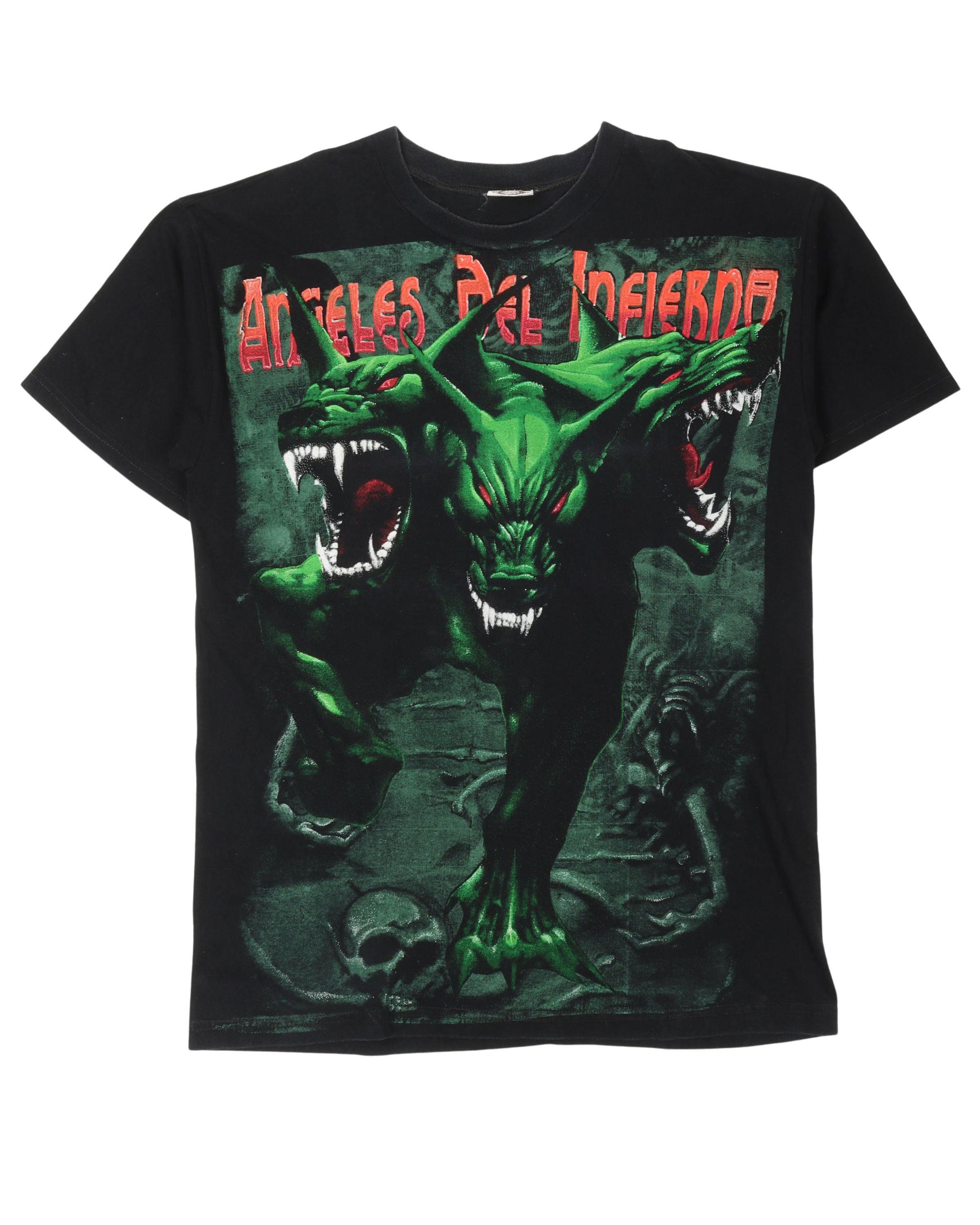 Angeles Del Infierno 3 Head Dog T-Shirt