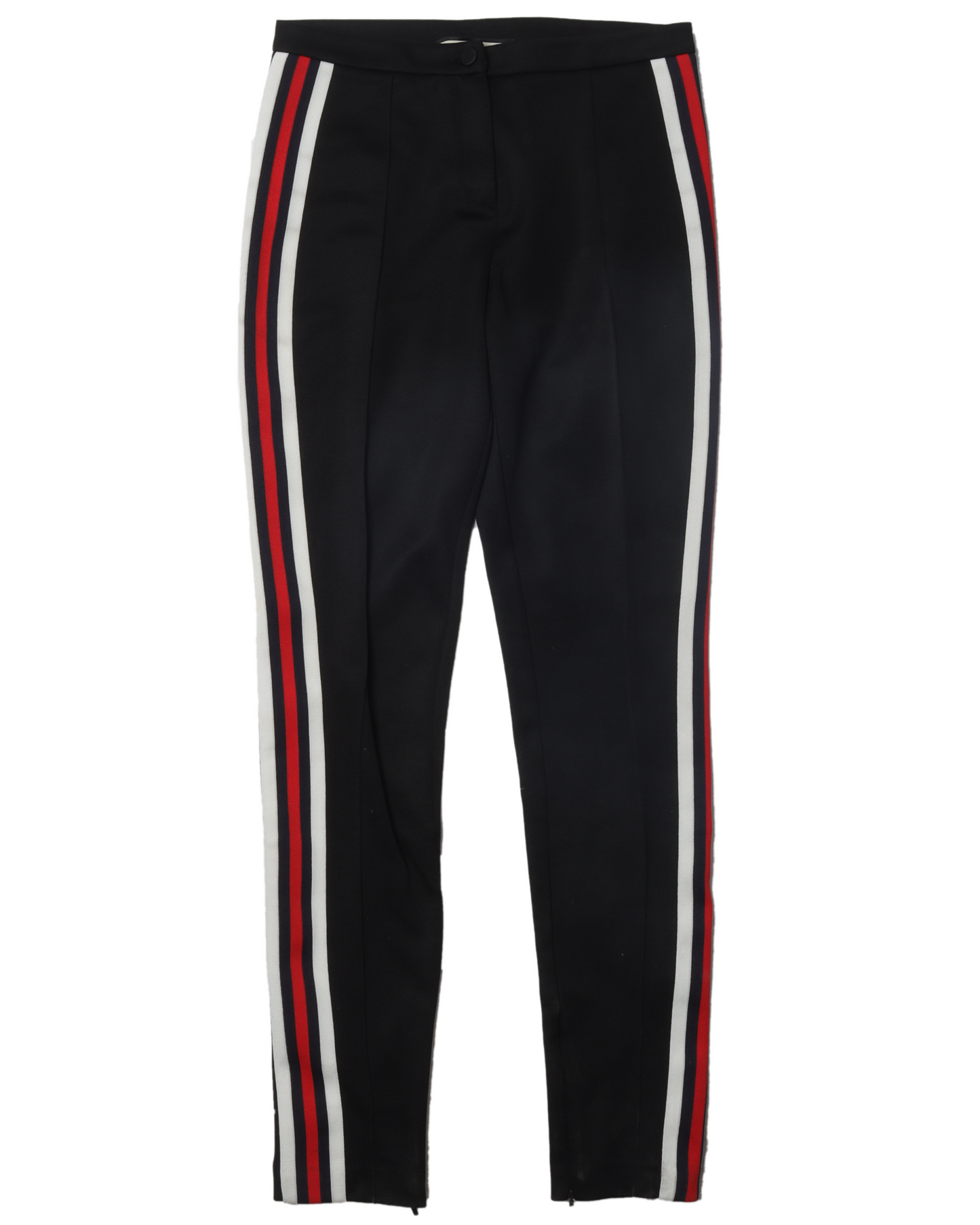 Pleated Striped Track Pants