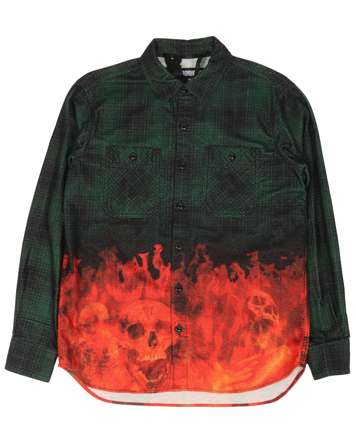 Neighborhood Flames Flannel Shirt