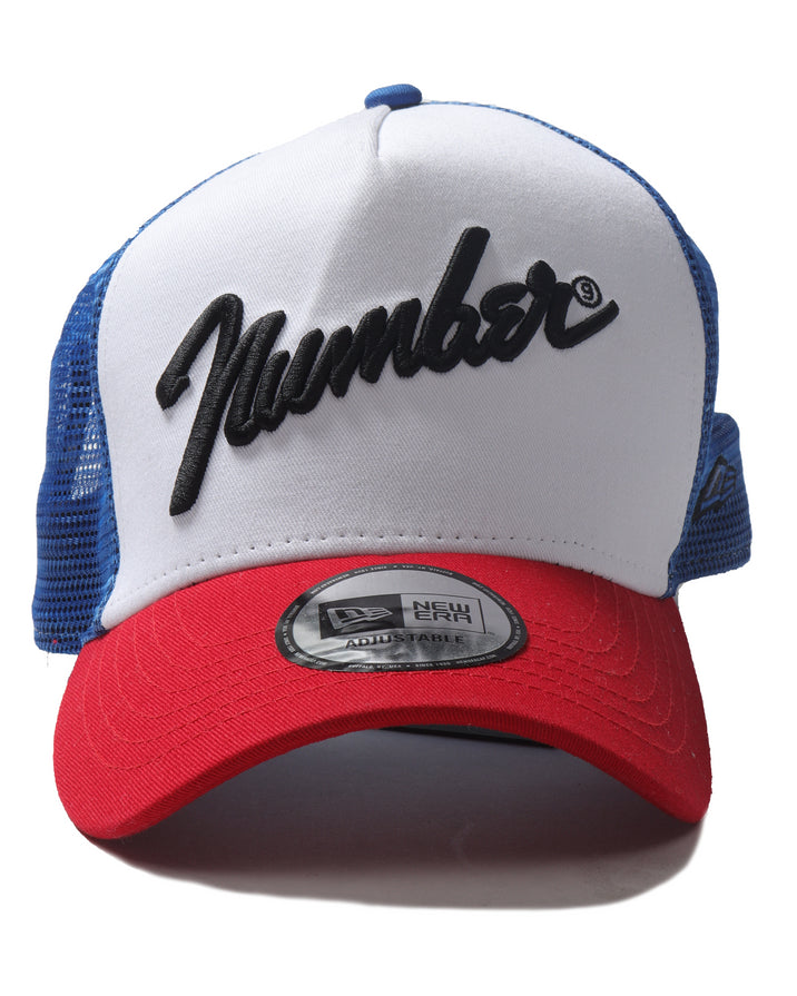 Blue and Red Trucker Hat