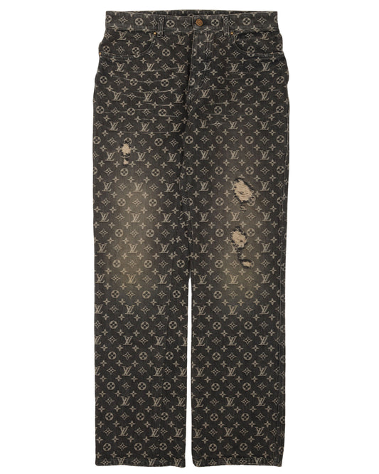 Embroidered Lady Monogram Jeans