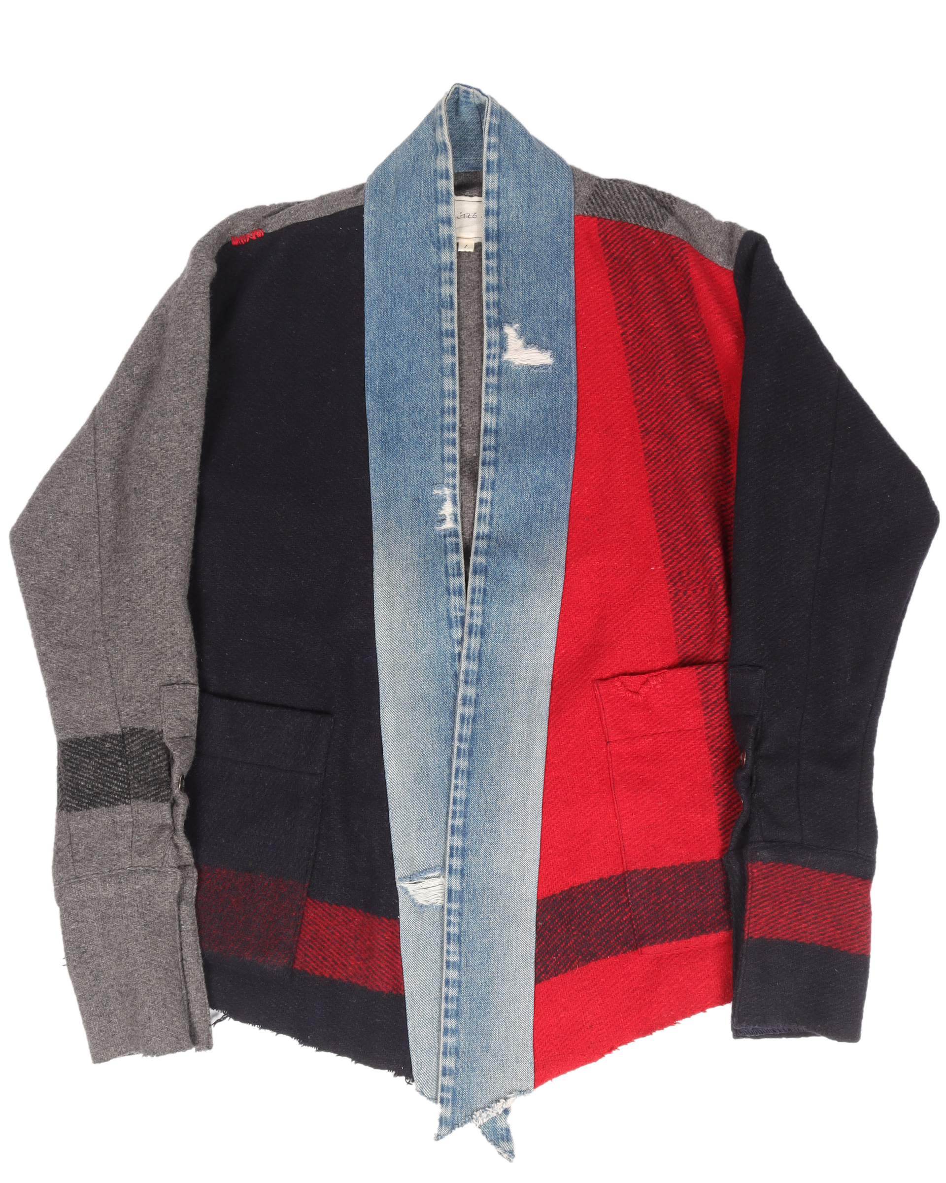 Greg Lauren Mixed Blanket Boxy Kimono – Justin Reed