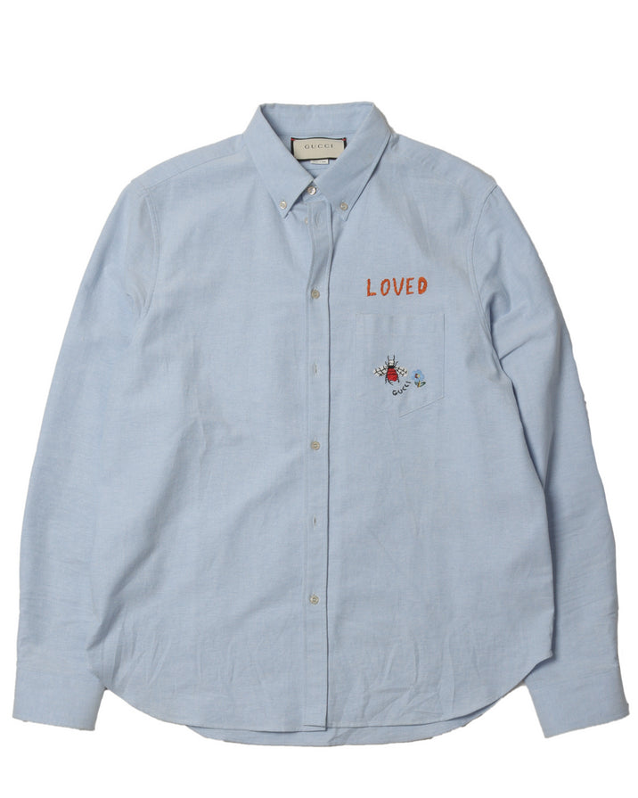 Bee Embroidery Shirt