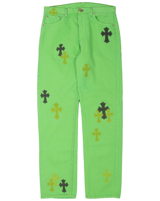 Sex Records Cross Patch Denim