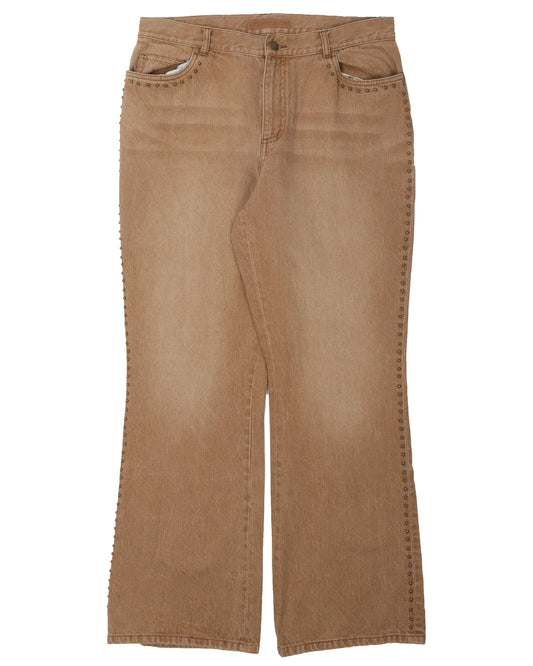 Lauren by Ralph Lauren Studded Flared Jeans