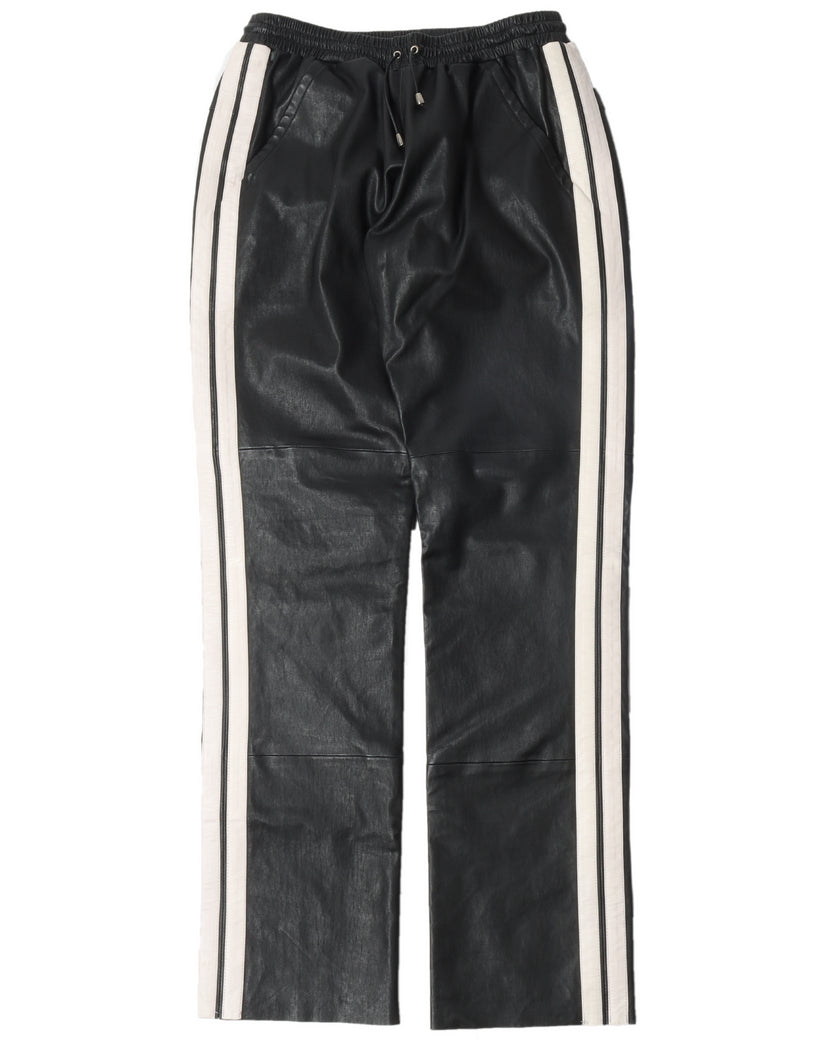 Sample Striped Leather Pants
