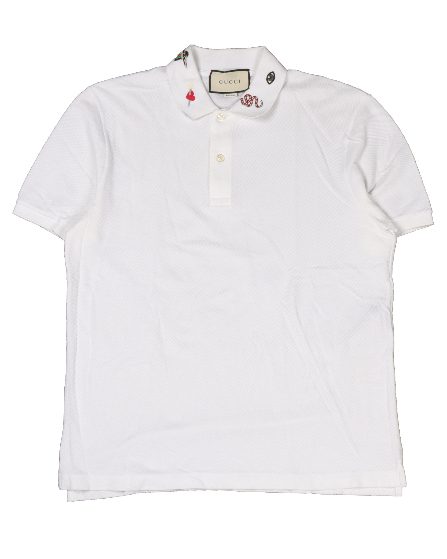 Embroidered Collar Polo