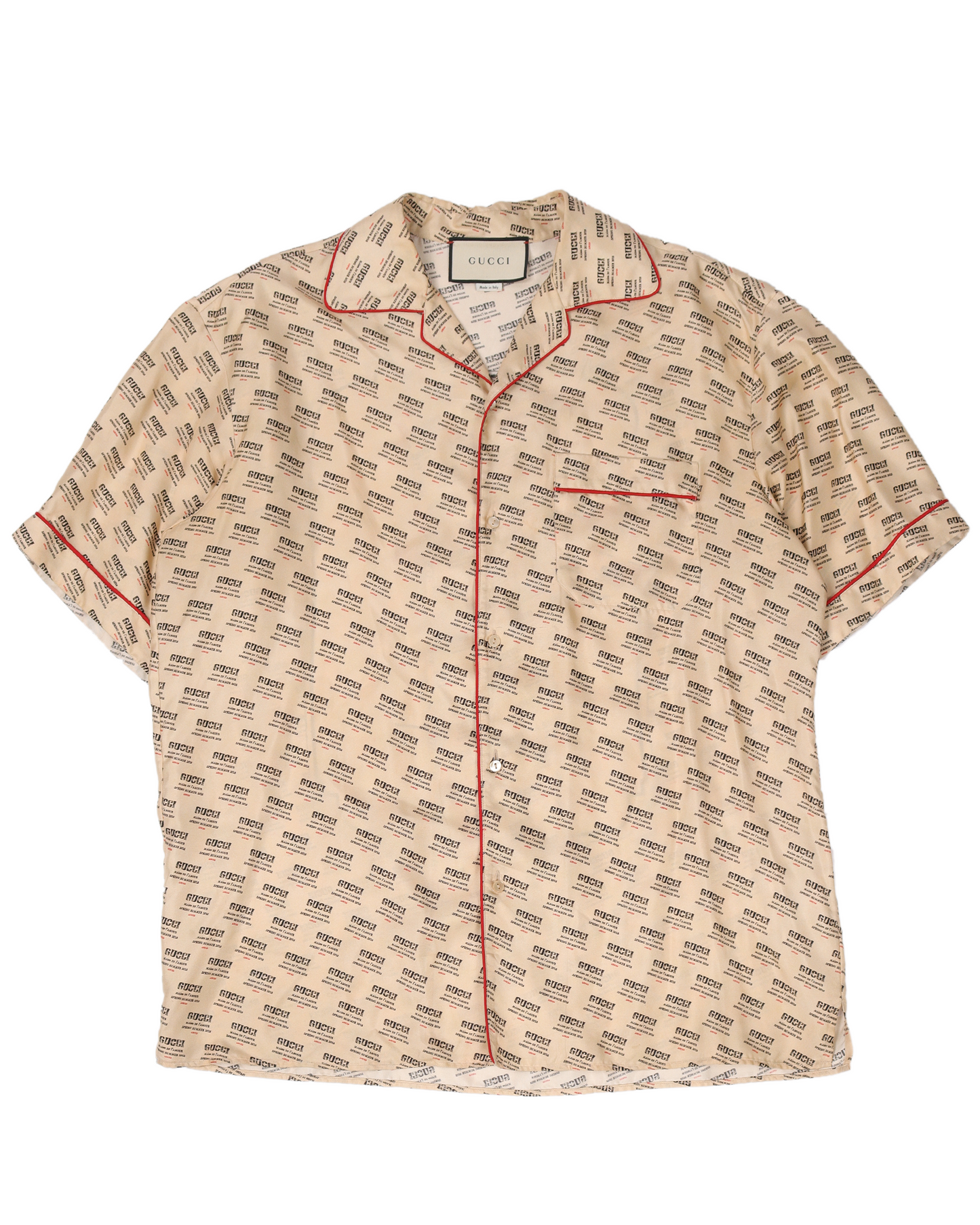 SS18 Silk Invite Stamp Bowling Shirt