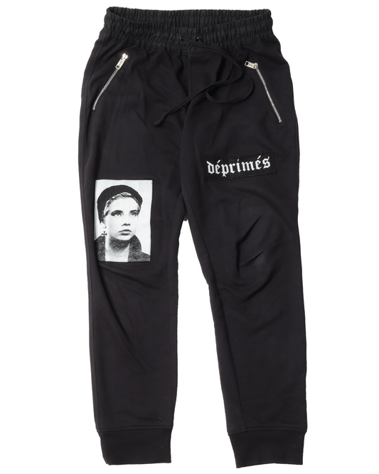 Patched Sweat Pants