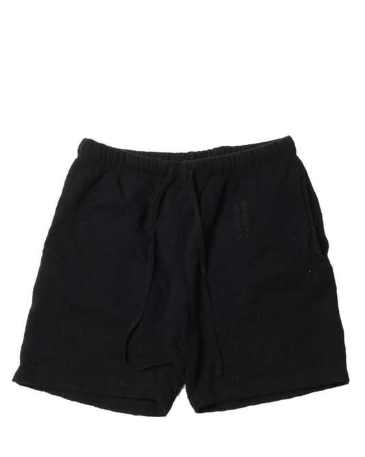Tonal Cross-Pattern Shorts