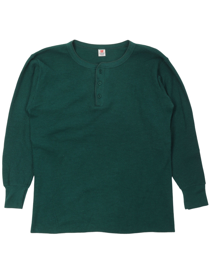 Hanes Button Thermal Shirt