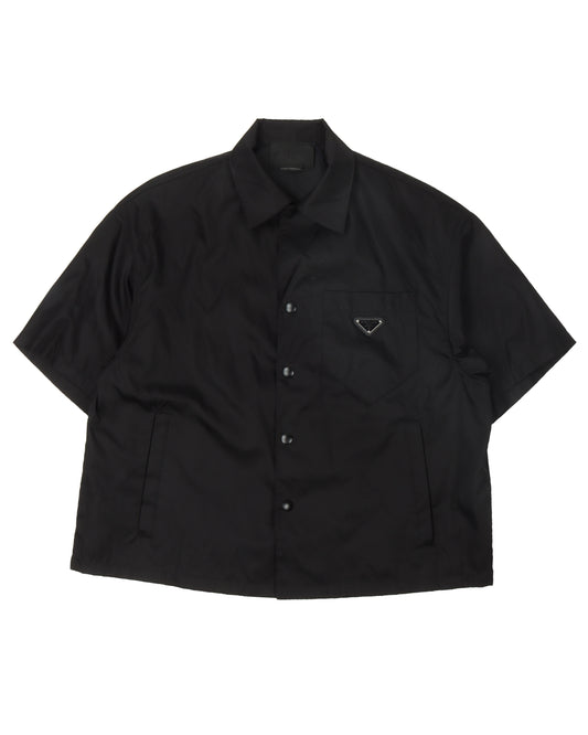 Nylon Pocket Button Up Shirt