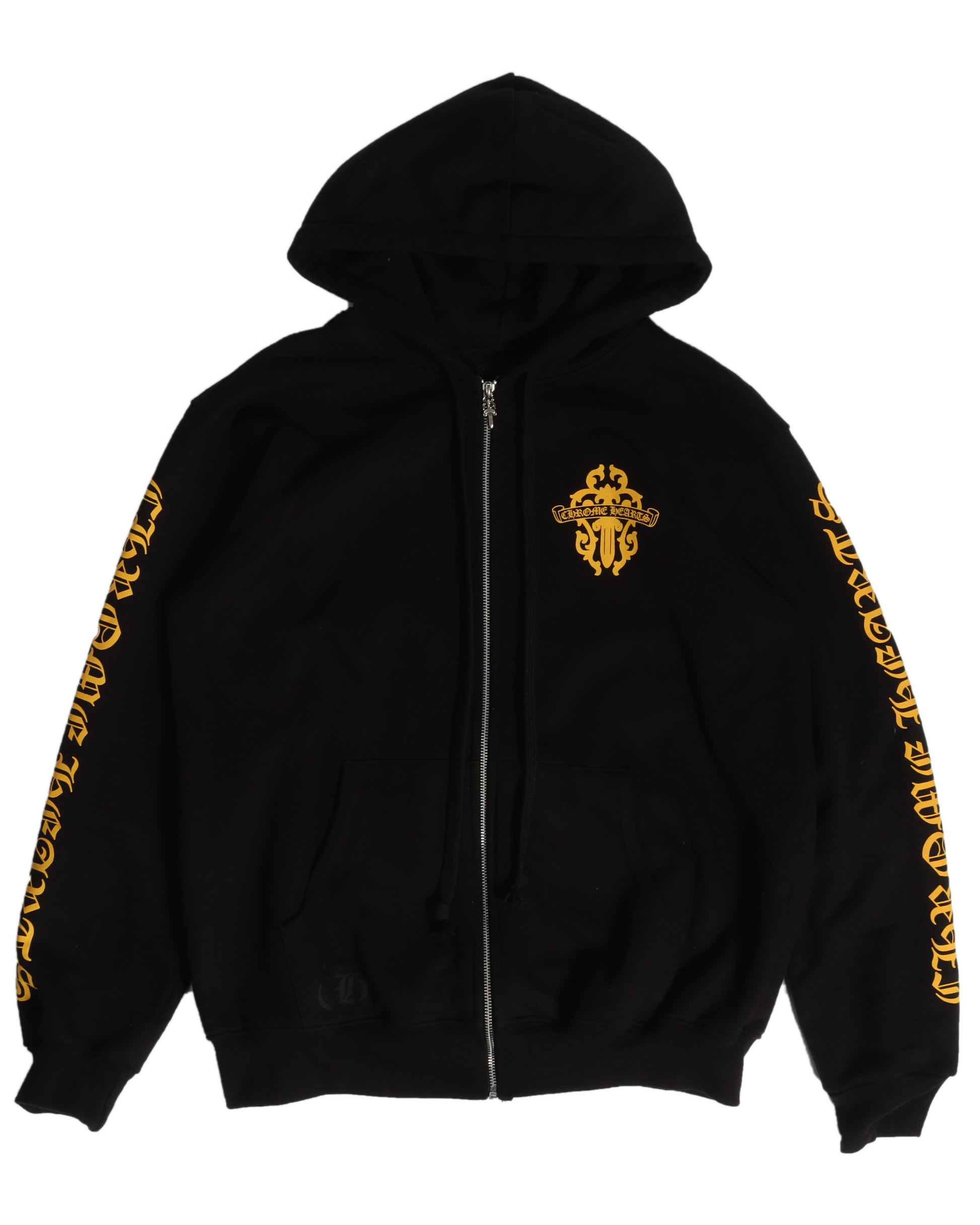 Chrome Hearts Dagger Logo Zip-Up Hoodie – Justin Reed Chrome Hearts Dagger Logo Zip-Up Hoodie – Justin Reed