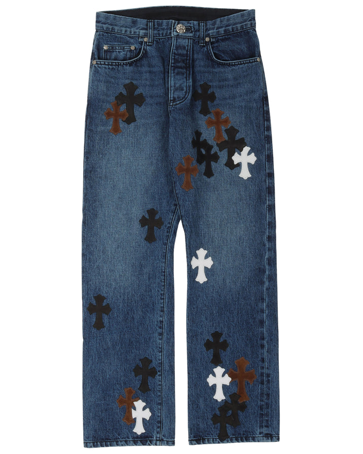 Denim w/ 35 Cross Patches