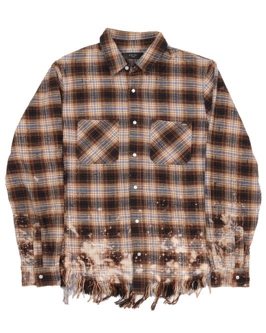 Beige Bleached Flannel Shirt