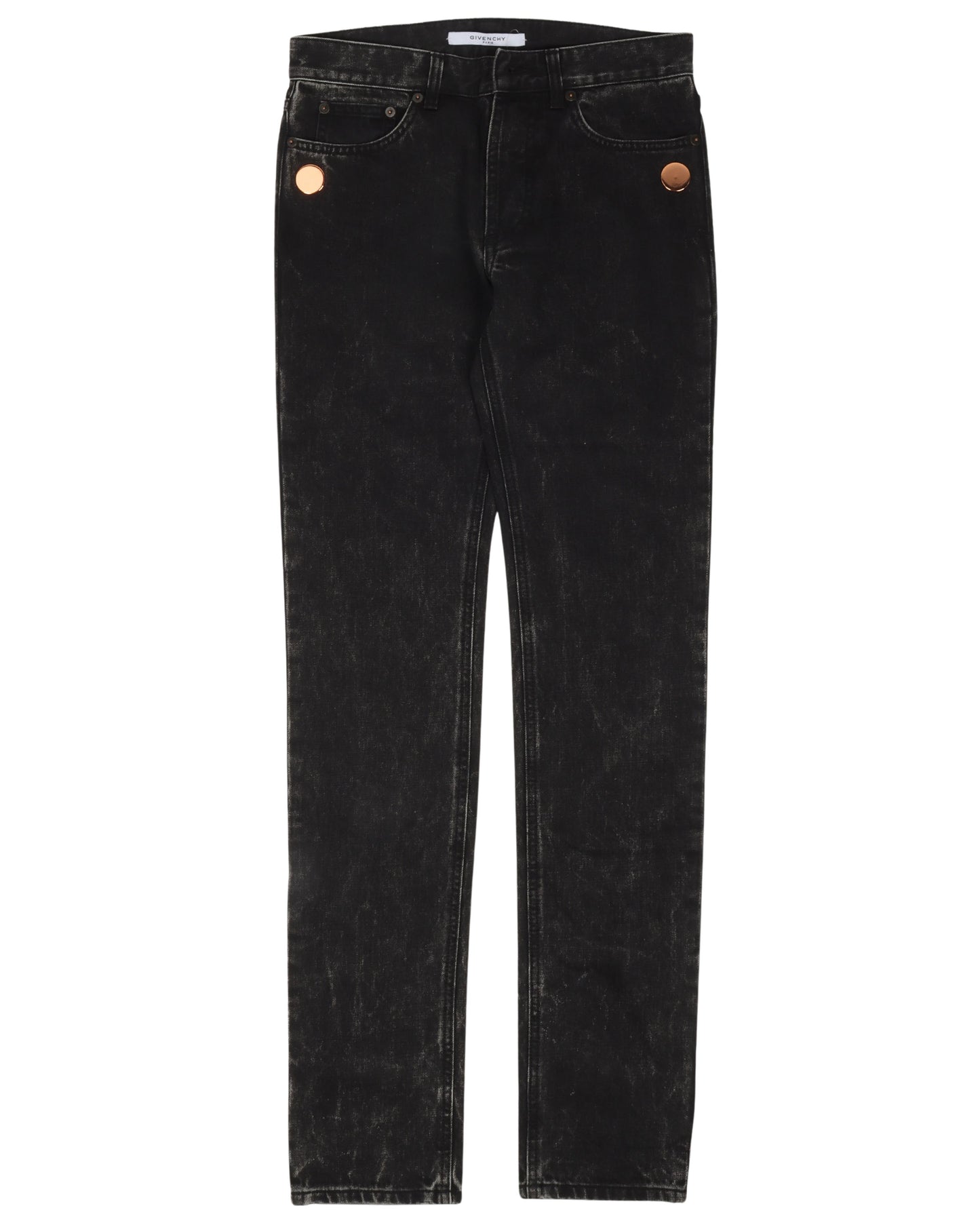 Metal Button Jeans